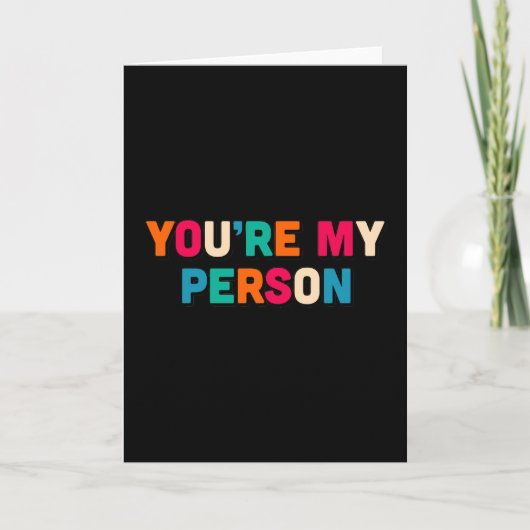 Carte Tu es ma personne (Devant)