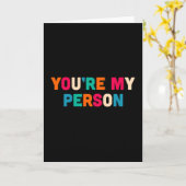 Carte Tu es ma personne (Fleur jaune)