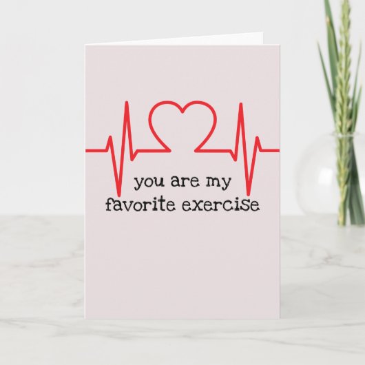 Carte Tu es ma Saint-Valentin de sport préférée (Devant)
