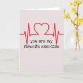 Carte Tu es ma Saint-Valentin de sport préférée (Fleur jaune)