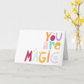 Carte Tu es magique (Fleur jaune)