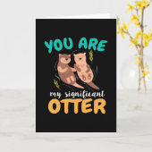 Carte Tu Es Mon Amour De Couple Otter Significatif (Fleur jaune)