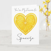 Carte Tu es mon béguin préféré (Fleur jaune)