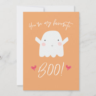 Carte "Tu es mon Boo préféré !" Un joli fantôme d'Hallow