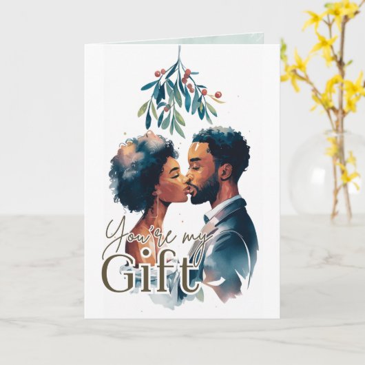 Carte Tu es mon cadeau (Fleur jaune)