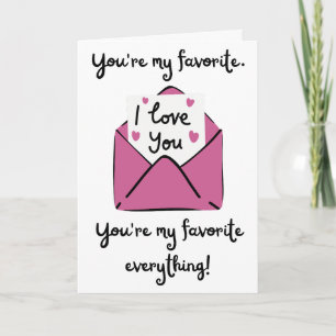 Carte Tu Es Mon Favori Tout Plié