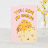 Carte Tu es mon fromage valentin (Fleur jaune)