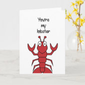 Carte Tu es mon homard (Fleur jaune)