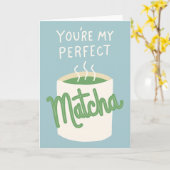 Carte Tu es mon Matcha parfait (Fleur jaune)
