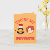 Carte Tu es mon Soymate – Amour mignon de sauce soja (Fleur jaune)