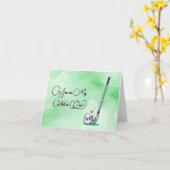 Carte Tu es mon trou en un amour de golf mignon (Fleur jaune)