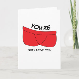 Carte Tu es nul mais je t'aime, Saint-Valentin