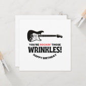 Carte Tu es Rockin's ces Wrinkles (Devant/Arrière en situation)