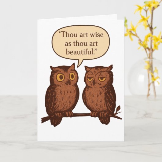 Carte Tu es sage et belle (Fleur jaune)