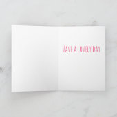 Carte Tu es spéciale. Machine à coudre. Anniversaire (Intérieur)