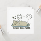 Carte Tu es tout ce que j'aime Chat Saint-Valentin (Devant/Arrière en situation)