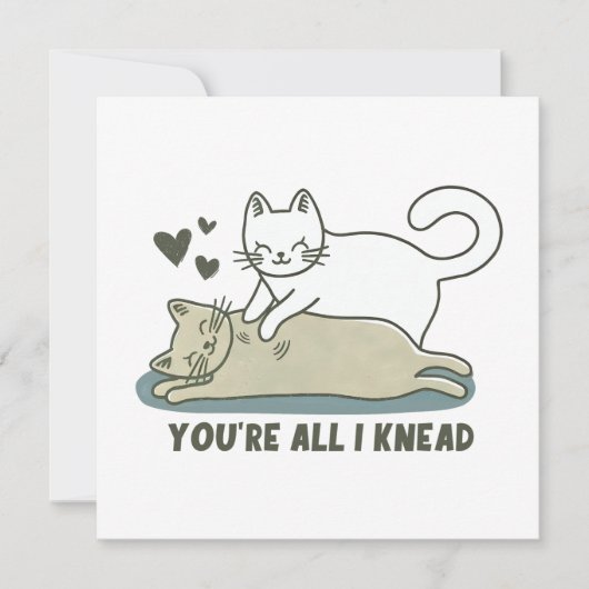 Carte Tu es tout ce que j'aime Chat Saint-Valentin (Devant)