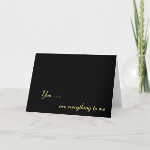 Carte Tu ... es tout pour moi