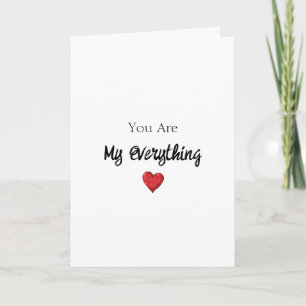 Carte Tu es tout pour mon cœur amour