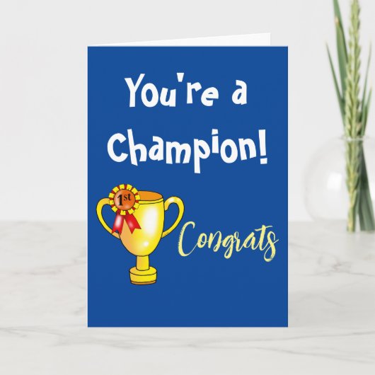 Carte tu es un champion (Devant)