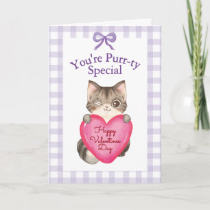Carte Tu es un Chat Spécial de la Saint-Valentin