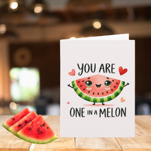 Carte Tu es un dans un melon - Joli pastèque