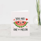 Carte Tu es un dans un melon - Joli pastèque (Devant)