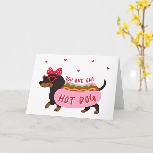 Carte Tu es un hot dog (Fleur jaune)