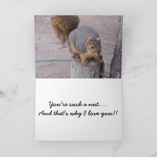 Carte Tu es une noix (Intérieur)