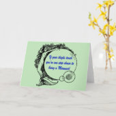 Carte Tu es une sirène (Fleur jaune)