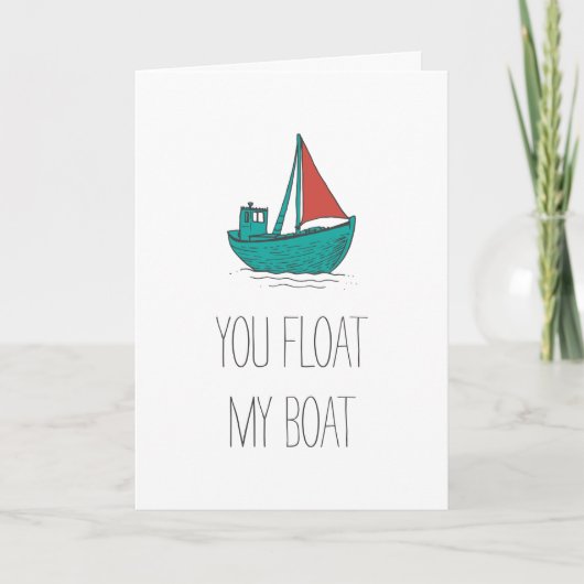 Carte Tu fais flotter mon bateau (Devant)