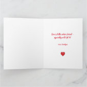 Carte Tu fais ronronner mon cœur | Journée de la Saint-V (Intérieur)