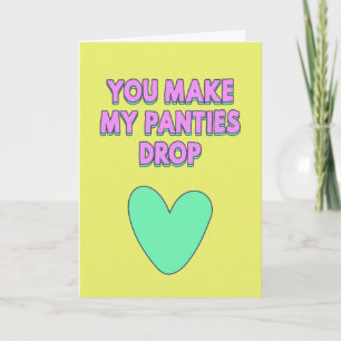 Carte Tu fais tomber ma culotte, confession d'amour
