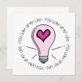 Carte Tu Illumines Ma Vie (Devant / Derrière)