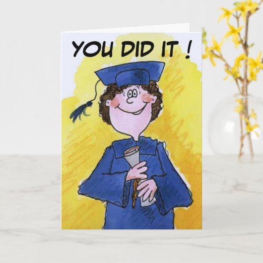 CARTE TU L'AS FAIT (Fleur jaune)