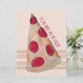 Carte tu m'as eu à pizza card (Debout devant)