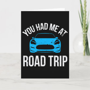 Carte Tu m'as eu dès le voyage sur la route Camping-car