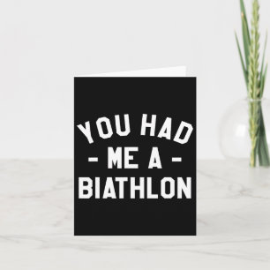 Carte Tu m'as eu en biathlon biathlète