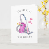 Carte Tu m'as eue à "Je vais passer l'aspirateur" | Comé (Fleur jaune)