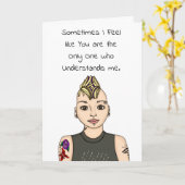 Carte Tu Me Comprends | Pop Art (Fleur jaune)