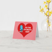 CARTE TU ME COUPES LE SOUFFLE FUNNY VALENTINE (Fleur jaune)