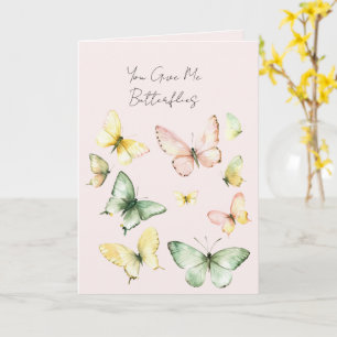 Carte Tu Me Donnes Des Papillons Amour