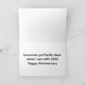 CARTE TU ME FAIS COMPRENDRE LA VIE - AMOUR D'ANNIVERSAIR (Intérieur)