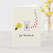 Carte Tu Me Fais Craquer D'amour (Fleur jaune)