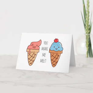 Carte Tu me fais fondre drôle la Saint Valentin