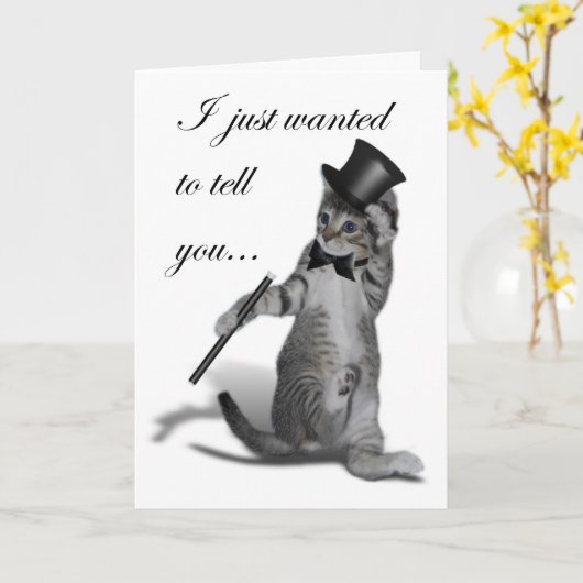 Carte Tu me fais sentir comme Danser ! Tap Chat de danse (Fleur jaune)