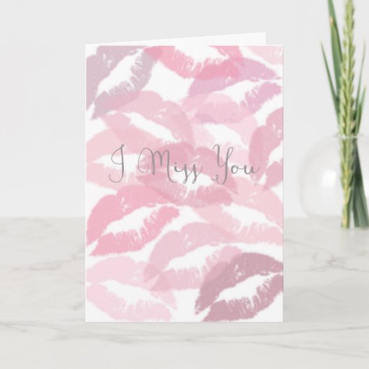 Carte Tu me manque baisers (Devant)