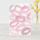 Carte Tu me manque baisers (Fleur jaune)