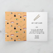 Carte "Tu me manques beaucoup de soja" "Faisons des sush (Intérieur)