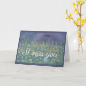 Carte Tu me manques des saletés (Fleur jaune)